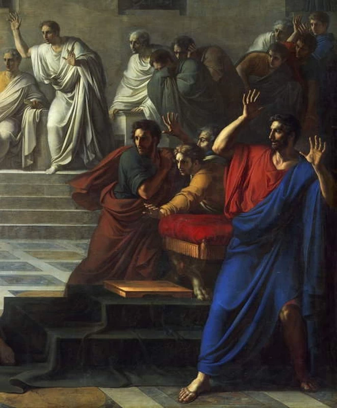 La morte di Cesare - Museo Nazionale di Capodimonte, Napoli, dettaglio